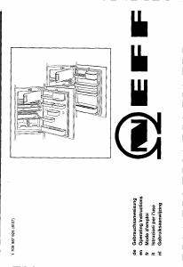 Bedienungsanleitung Neff K3634X1FF Kühlschrank