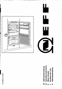 Mode d’emploi Neff K5725X0 Réfrigérateur