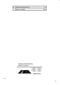 Mode d’emploi Neff T1533N0 Table de cuisson