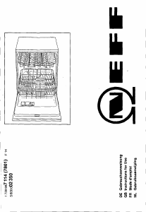 Manual Neff S4443B0 Dishwasher