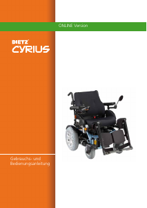 Bedienungsanleitung Dietz Cyrius Elektrorollstuhl