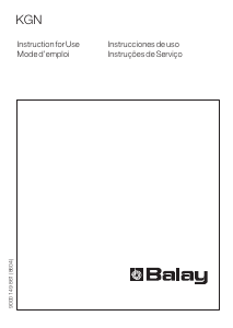 Manual de uso Balay 3KFL7650 Frigorífico combinado