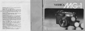 Bedienungsanleitung Yashica MG-1 Kamera