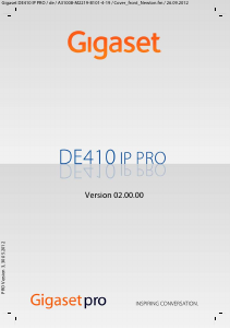 Bedienungsanleitung Siemens Gigaset DE410 IP PRO IP-telefon
