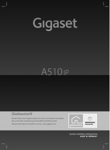 Bedienungsanleitung Siemens Gigaset A510 IP Schnurlose telefon