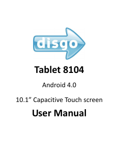 Bruksanvisning Disgo 8104 Tablet
