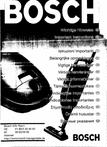 Manuale Bosch BBS6300 Aspirapolvere
