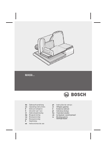 Εγχειρίδιο Bosch MAS95W1 Μηχανή κοπής