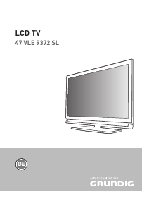 Bedienungsanleitung Grundig 47 VLE 9372 SL LCD fernseher