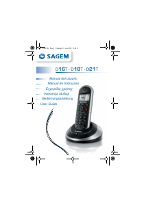 Manual de uso Sagem D21T Teléfono inalámbrico