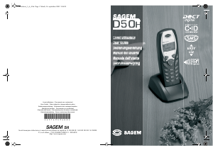Mode d’emploi Sagem D50 Téléphone sans fil