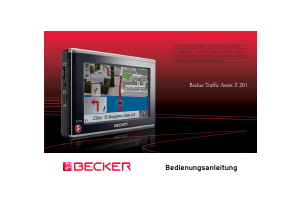 Bedienungsanleitung Becker Traffic Assist Z 201 Navigation