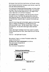 Bedienungsanleitung Bosch HBN2601 Backofen