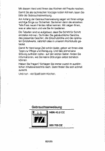 Bedienungsanleitung Bosch HBN4350CC Backofen