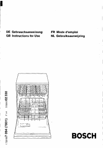 Handleiding Bosch SHI4302 Vaatwasser