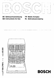 Handleiding Bosch SHI4602EU Vaatwasser