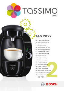 Kullanım kılavuzu Bosch TAS2002EE Tassimo Amia Kahve makinesi