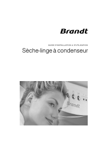 Mode d’emploi Brandt ETE6505F Sèche-linge