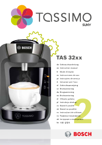 Manual de uso Bosch TAS3202UC Tassimo Suny Máquina de café