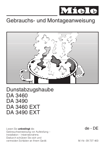 Bedienungsanleitung Miele DA 3460 EXT Dunstabzugshaube