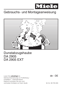 Bedienungsanleitung Miele DA 2905 EXT Dunstabzugshaube