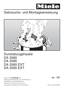 Bedienungsanleitung Miele DA 3590 Dunstabzugshaube