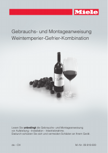 Bedienungsanleitung Miele KWTN 14826 SDE ed/cs-2 Weinklimaschrank