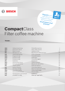 Bedienungsanleitung Bosch TKA3A034GB CompactClass Kaffeemaschine