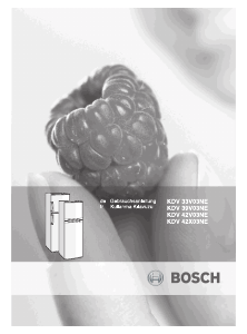 Kullanım kılavuzu Bosch KDV33V03NE Donduruculu buzdolabı