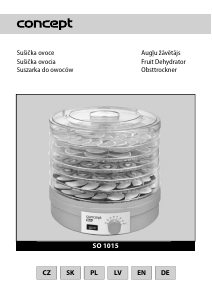 Rokasgrāmata Concept SO1015 Pārtikas žāvētājs