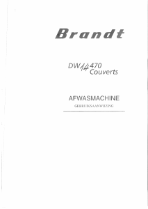 Handleiding Brandt DW14470 Vaatwasser