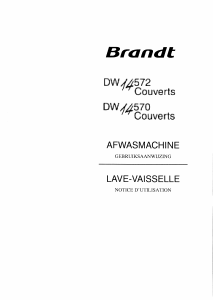 Handleiding Brandt DW14570 Vaatwasser
