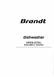 Handleiding Brandt DWF681WU Vaatwasser