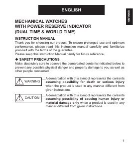 Manual Orient FDH00002B0 Executive Watch