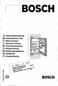 Bedienungsanleitung Bosch KFL2335CH Kühlschrank
