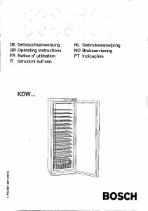 Manuale Bosch KDW4095 Frigorifero