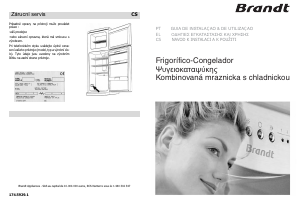 Manuál Brandt DN3110X Lednice s mrazákem