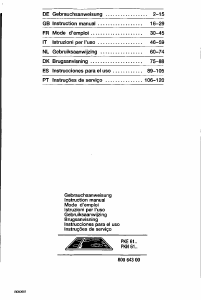 Manual Bosch PKE610C Hob