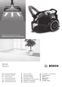Посібник Bosch BGS4USILM1 Runnn Пилосос