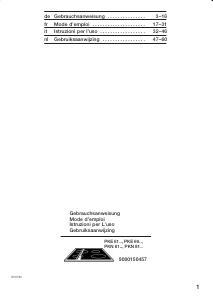 Manuale Bosch PKE612C01E Piano cottura