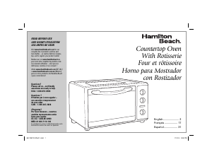 Handleiding Hamilton Beach 31100 Oven