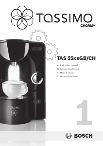 Bedienungsanleitung Bosch TAS5546GB Tassimo Charmy Kaffeemaschine