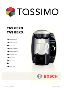 Mode d’emploi Bosch TAS8520FR2 Tassimo Cafetière