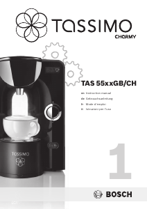 Bedienungsanleitung Bosch TAS5542GB Tassimo Charmy Kaffeemaschine