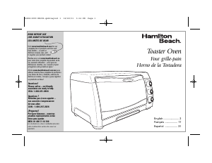 Handleiding Hamilton Beach 31330 Oven