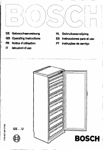 Manual Bosch GSU3104CH Congelador