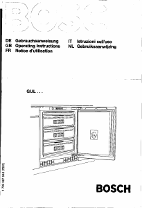 Manuale Bosch GUL1205GB Congelatore