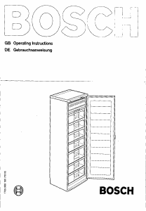 Handleiding Bosch GSU2320NE Vriezer