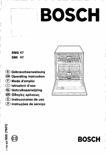Manual de uso Bosch SMI4700 Lavavajillas