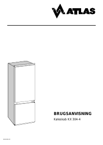 Brugsanvisning Atlas K X304-4 Køle-fryseskab